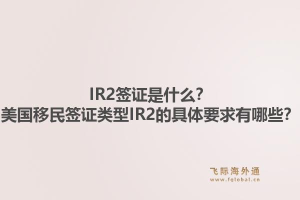 IR2签证是什么？美国移民签证类型IR2的具体要求有哪些？1.jpg