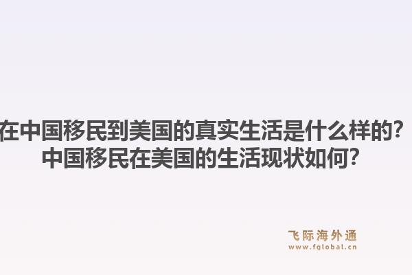 在中国移民到美国的真实生活是什么样的？中国移民在美国的生活现状如何？1.jpg