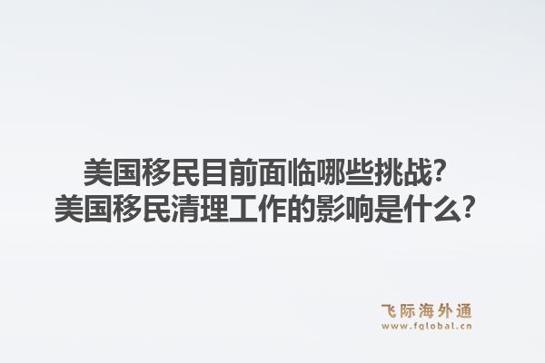 美国移民目前面临哪些挑战？美国移民清理工作的影响是什么？1.jpg