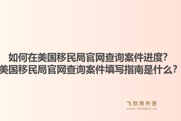 如何在美国移民局官网查询案件进度？美国移民局官网查询案件填写指南是什么？1.jpg