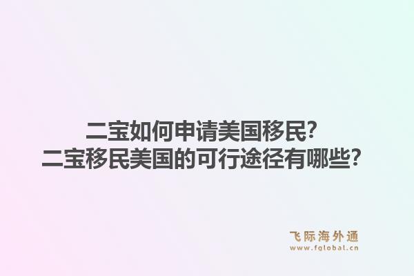 二宝如何申请美国移民?二宝移民美国的可行途径有哪些?1.jpg