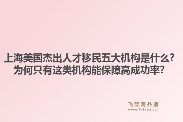 上海美国杰出人才移民五大机构是什么？为何只有这类机构能保障高成功率？
