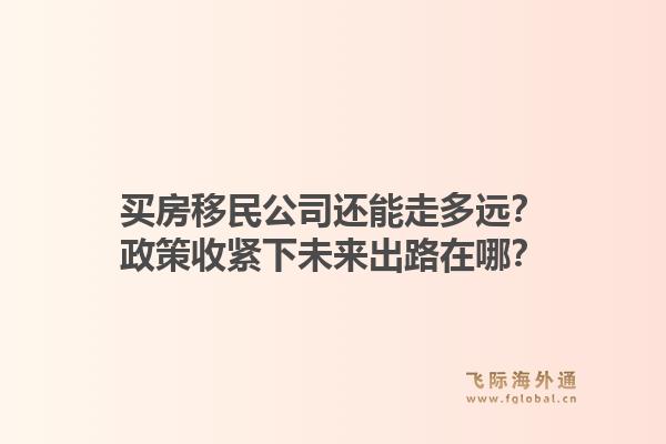买房移民公司还能走多远?政策收紧下未来出路在哪?1.jpg