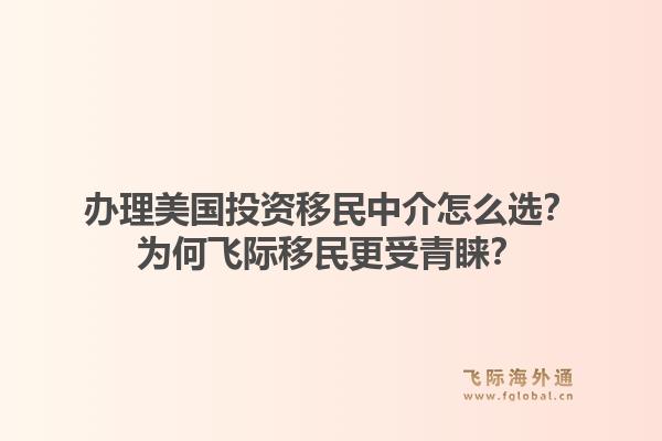 办理美国投资移民中介怎么选？为何飞际移民更受青睐？1.jpg