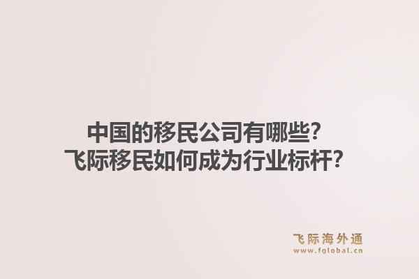 中国的移民公司有哪些？飞际移民如何成为行业标杆？1.jpg