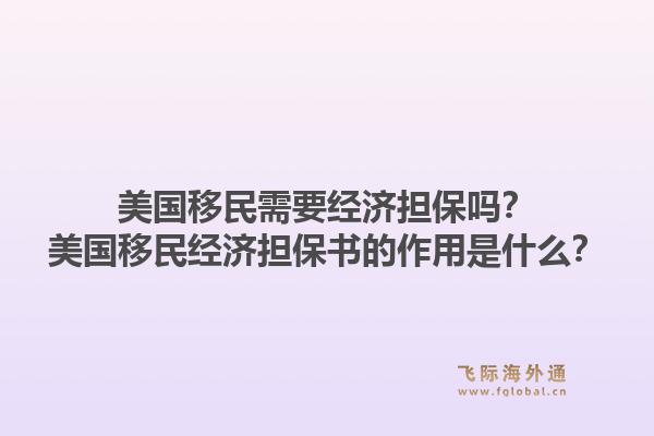 美国移民需要经济担保吗?美国移民经济担保书的作用是什么?1.jpg