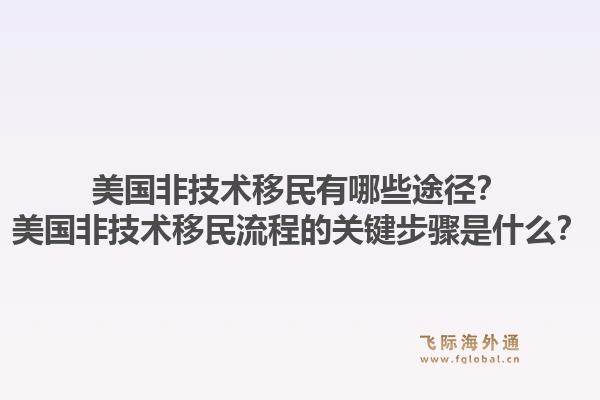 美国非技术移民有哪些途径？美国非技术移民流程的关键步骤是什么？1.jpg
