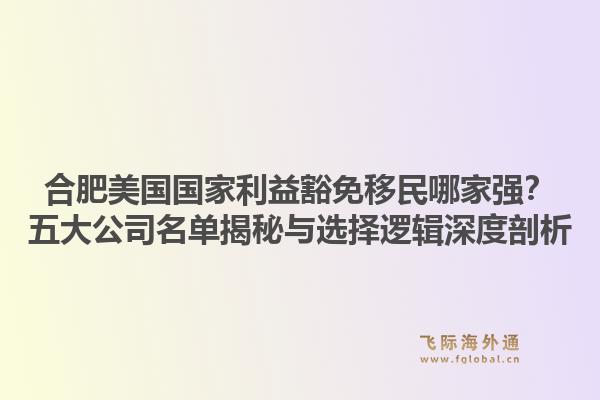 合肥美国国家利益豁免移民哪家强？五大公司名单揭秘与选择逻辑深度剖析1.jpg
