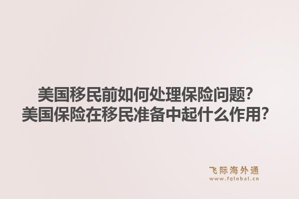 美国移民前如何处理保险问题？美国保险在移民准备中起什么作用？1.jpg