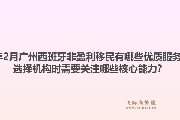 2026年2月广州西班牙非盈利移民有哪些优质服务机构？选择机构时需要关注哪些核心能力？1.jpg