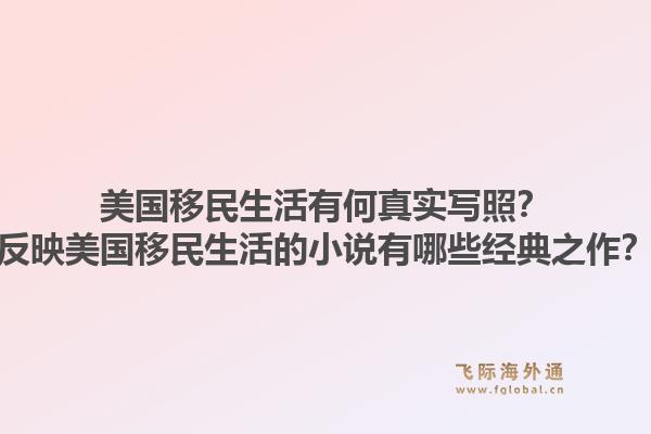 美国移民生活有何真实写照？反映美国移民生活的小说有哪些经典之作？1.jpg