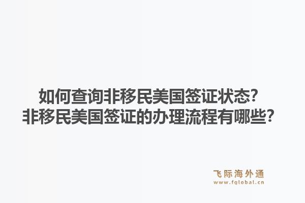 如何查询非移民美国签证状态？非移民美国签证的办理流程有哪些？1.jpg
